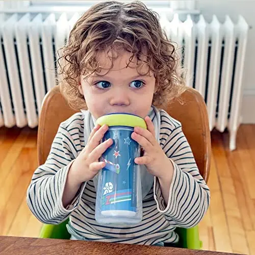 The First Years Disney/Pixar Toy Story Kids Insulated Sippy Cups - Dishwasher Safe Spill Proof Toddler Cups - Ages 12 Months and Up - 9 Ounces - 2 Count - 2