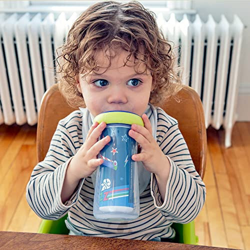 The First Years Disney/Pixar Toy Story Kids Insulated Sippy Cups - Dishwasher Safe Spill Proof Toddler Cups - Ages 12 Months and Up - 9 Ounces - 2 Count - 2