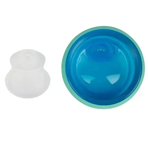 The First Years Pinkfong Baby Shark Izolyatsiyalangan Qopqoqli Chashka - To'kilmaydigan Bolalar uchun Idishlar - BPA holda tayyorlangan - 9 Oz - 2 Dona - 7