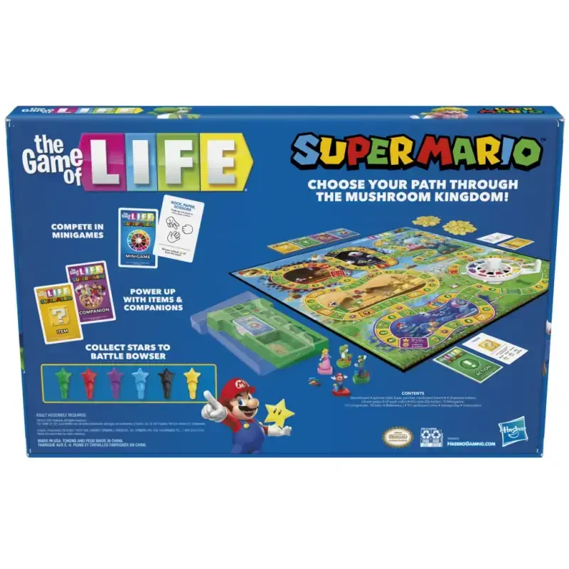 The Game of Life: Super Mario Edition Board Game for Kids Ages 8 and Up - 11