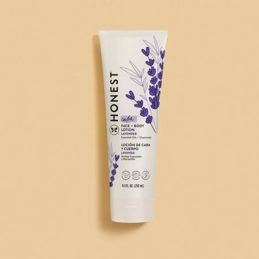 The Honest Company, Baby Face + Body Lotion, Calm Lavender, 8.5 fl. oz. - 1