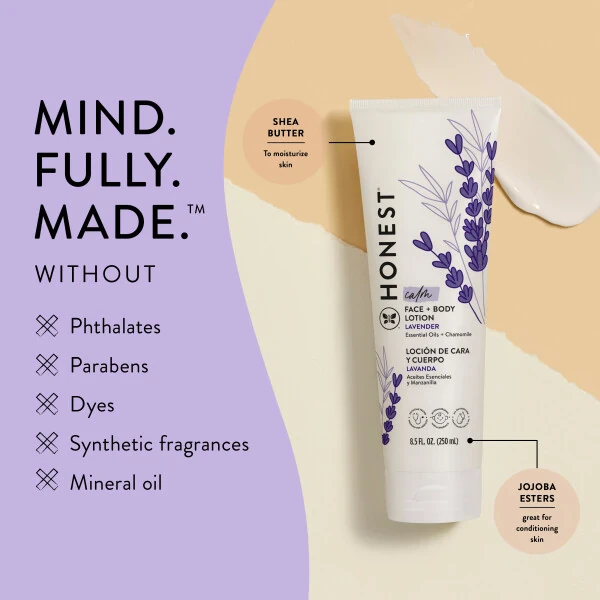 The Honest Company Baby Face and Body Lotion Calm Lavender 8.5 fl oz- - 4