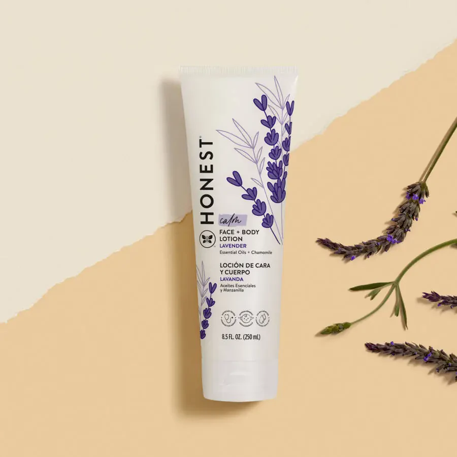 The Honest Company, Bola va tana go'zalligi uchun krem, xotirjam lavanda, 8,5 suyu untsiya. - 9