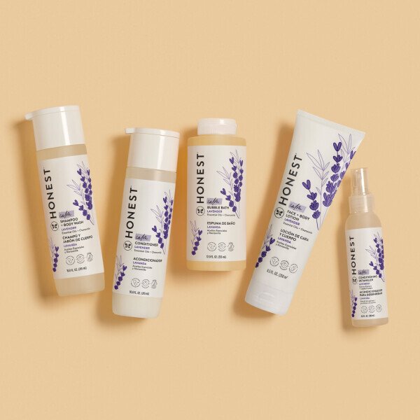 The Honest Company, детский лосьон для лица и тела, успокаивающая лаванда, 8,5 жидких унций. - 8