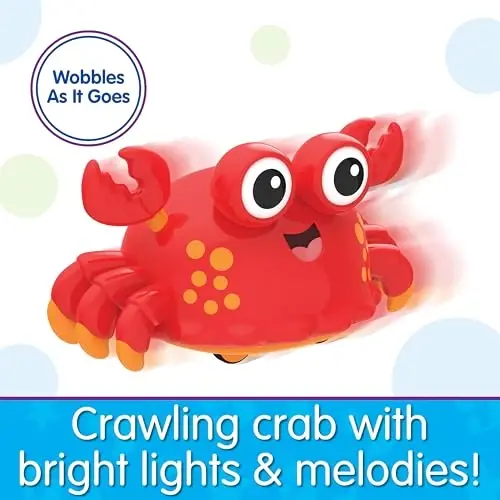 The Learning Journey Crawl About Crab – Musical Crawling Toy for Babies – Interactive Movement Aid with Songs – Developmental Baby Toy for Ages 6+ Months - 4