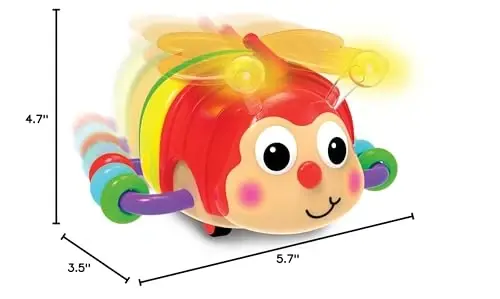 The Learning Journey Early Learning – Crawl About Butterfly Musical Crawling Aid – Baby Toys & Gifts for Boys & Girls Ages 6+ Months, Multi - 6