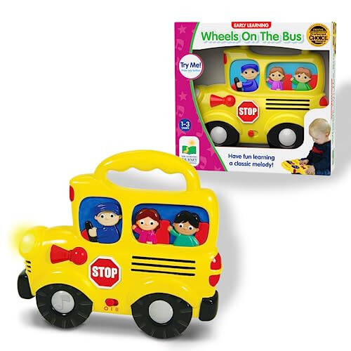 The Learning Journey Early Learning - Wheels On the Bus - Baby & Toddler Toys & Gifts for Boys & Girls Ages 12 months and Up - Award Winning Toy - 3