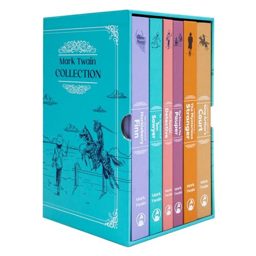 The Mark Twain 6 Book Deluxe Hardback Collection Set (The Adventures of Tom Sawyer, The Prince & The Pauper, The Adventures of Huckleberry Finn) - 4