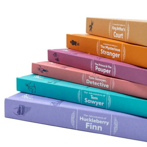 The Mark Twain 6 Book Deluxe Hardback Collection Set (The Adventures of Tom Sawyer, The Prince & The Pauper, The Adventures of Huckleberry Finn) - 5