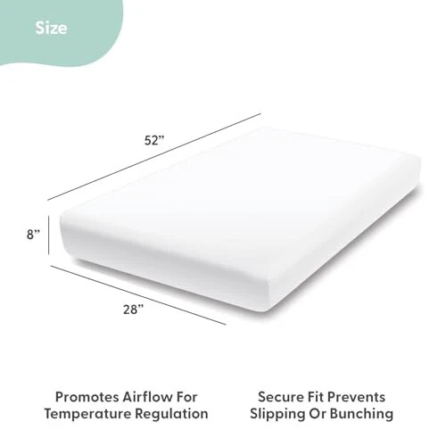 The Peanutshell 4-Pack Fitted Crib Sheet Set - Super Soft & Breathable Baby Girl Crib Sheets, Nursery Decor, Fit for Standard Mattress Cover- Pink Roses and Ditsy - The (1)