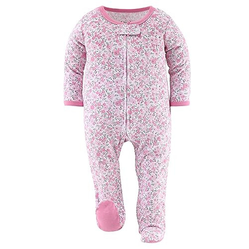 The Peanutshell Footed Pajamas Sleepers for Baby Girls, Sleep and Play Footies, 3 Pack - 35