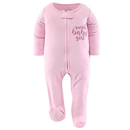 The Peanutshell Footed Pajamas Sleepers for Baby Girls, Sleep and Play Footies, 3 Pack - 12