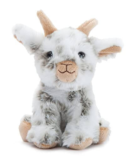 The Petting Zoo Goat Stuffed Animal Plushie, Gifts for Kids, Wild Onez Babiez Farm Animals, Goat Plush Toy 6 inches - 37