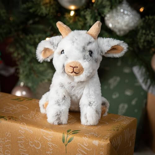 The Petting Zoo Goat Stuffed Animal Plushie, Gifts for Kids, Wild Onez Babiez Farm Animals, Goat Plush Toy 6 inches - 3