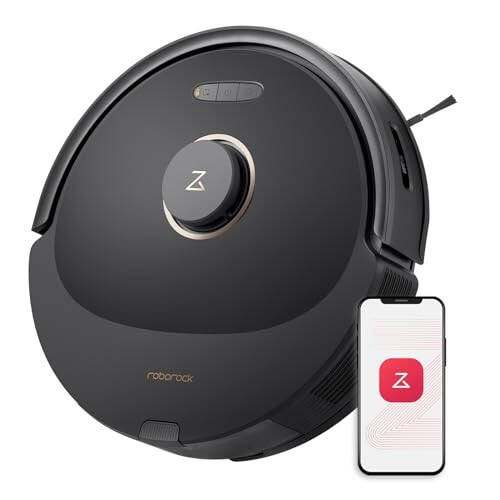 The Roborock Q8 Max is a powerful robot vacuum and mop cleaner with a DuoRoller Brush and 5500Pa suction. It features Lidar navigation, obstacle avoidance, and multi-level mapping, making it perfect for pet hair. - 1