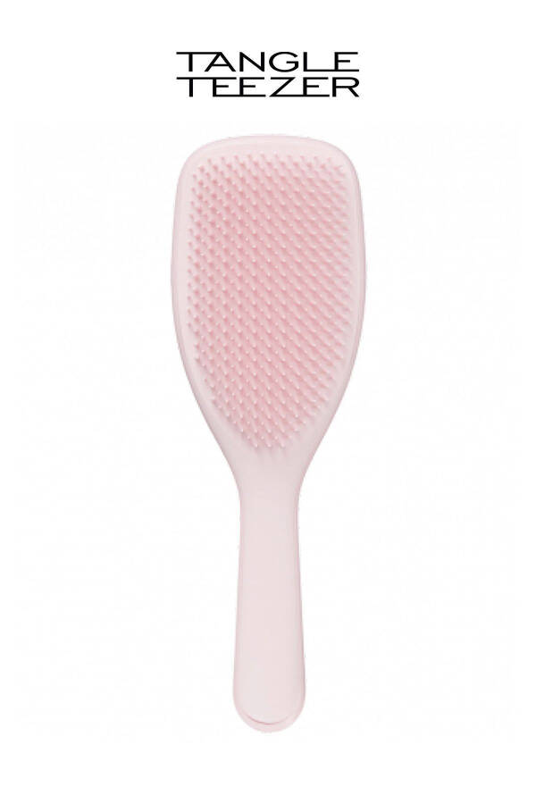 The Ultimate Wet Detangler Large Pink Hibiscus Hair Brush - 2