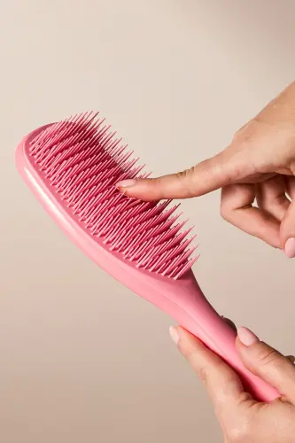The Ultimate Wet Detangler Large Salmon Pink Hair Brush - 5