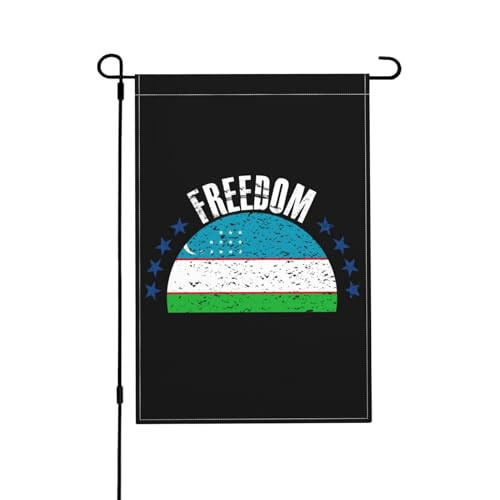 The Uzbekistan Flag And Freedom Garden Flags For Outside 12x18 Inch Double Sided Garden Flag Home Lawn Decor Flag Holiday Seasonal Welcome Flags - 1