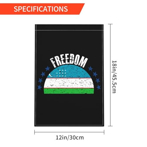 The Uzbekistan Flag And Freedom Garden Flags For Outside 12x18 Inch Double Sided Garden Flag Home Lawn Decor Flag Holiday Seasonal Welcome Flags - 6