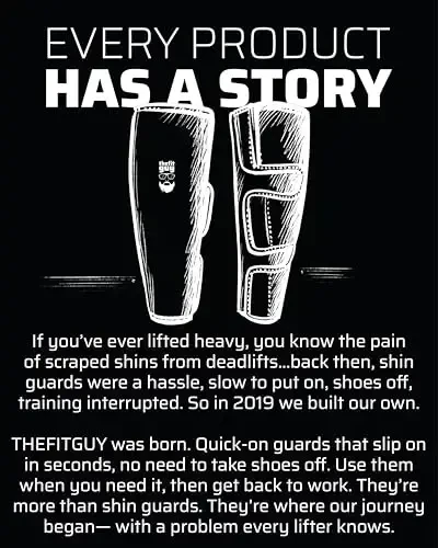 THEFITGUY Og'irlik Ko'tarish 5mm Deadlift Shin Guards, EasyWear Sozlanadigan Yenglar - Poyafzalni Yechishning Hojati Yo'q, Teri, Paypoq, Shimga Kiyinish Mumkin - Yil Bo'yi (Juftlik) - 1