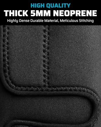 THEFITGUY Og'irlik Ko'tarish 5mm Deadlift Shin Guards, EasyWear Sozlanadigan Yenglar - Poyafzalni Yechishning Hojati Yo'q, Teri, Paypoq, Shimga Kiyinish Mumkin - Yil Bo'yi (Juftlik) - 4