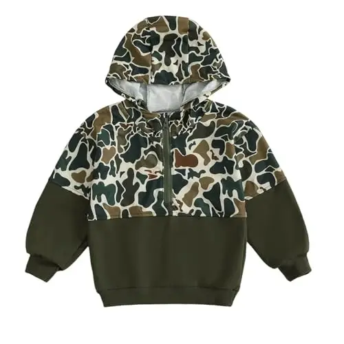 TheFound Kichkina Qizlar O'g'il Bolalar Kapüşonli Kurtka Katakchali Siyrak Zip-Up Kapüşonli Uzun Yengli Kapa Kuz Qish Bola Chaqaloq Kiyimlari Tashqi Kiyim 