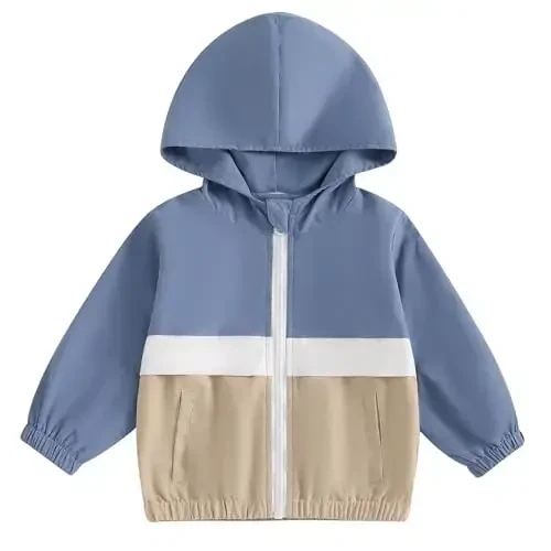 TheFound Toddler Girls Boys Hoodies Jacket Checkerboard Zip-Up Hooded Long Sleeve Coat Fall Winter Kid Baby Clothes Outerwear - 1