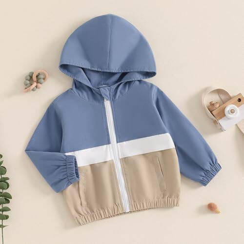 TheFound Toddler Girls Boys Hoodies Jacket Checkerboard Zip-Up Hooded Long Sleeve Coat Fall Winter Kids Clothes Outerwear - 7