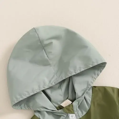 TheFound Toddler Qizlar Bolalar Kapüşonli Kurtka Shaxmat Taxtasi Fermuarli Kapüşonli Uzun Yengli Palto Kuz Qish Bola Chaqaloq Kiyimlari Ustki Kiyim - 5