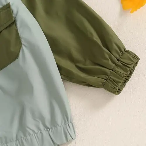 TheFound Toddler Qizlar Bolalar Kapüşonli Kurtka Shaxmat Taxtasi Fermuarli Kapüşonli Uzun Yengli Palto Kuz Qish Bola Chaqaloq Kiyimlari Ustki Kiyim - 7