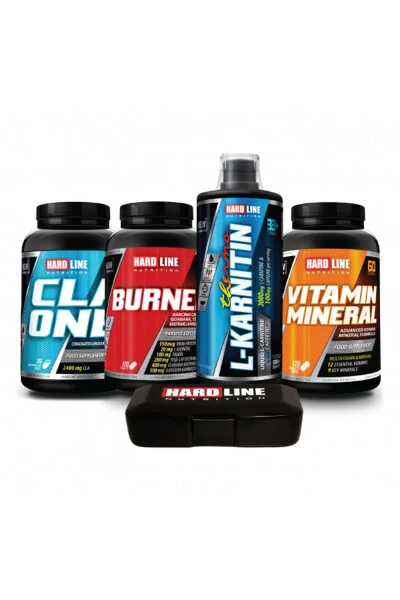 Thermo L-karnitin 1000mg Yashil olma hidi + Vitamin Mineral + Burner + Cla Energiya Diet Nazorati - HARDLINE