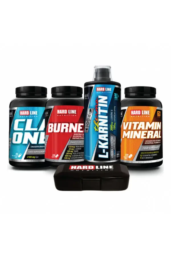 Thermo L-karnitin 1000mg Yashil olma hidi + Vitamin Mineral + Burner + Cla Energiya Diet Nazorati - 1