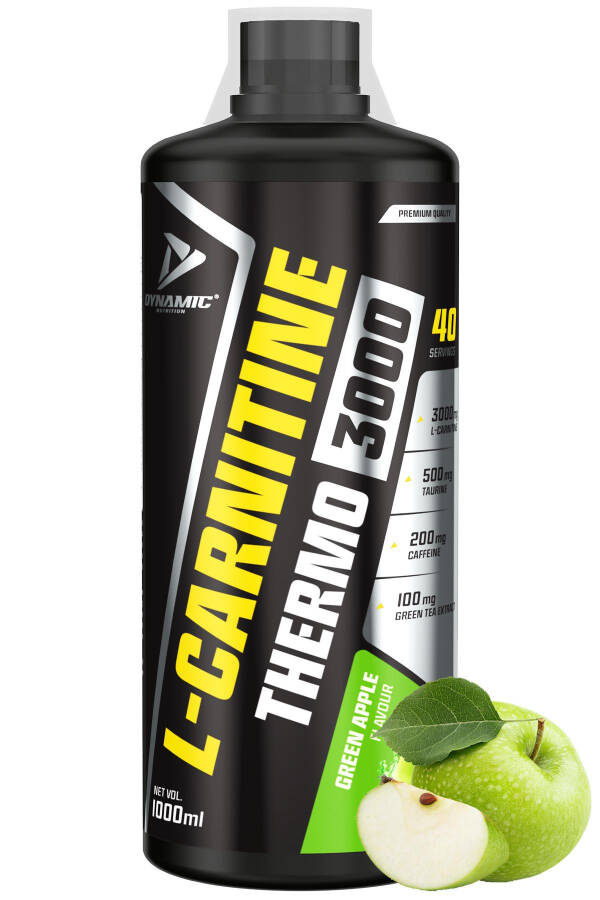 Thermo L-carnitine 3000 - 1000 ml - 40 Servis - Yeşil Elma Aromalı - L-karnitin 040247000708 - 1