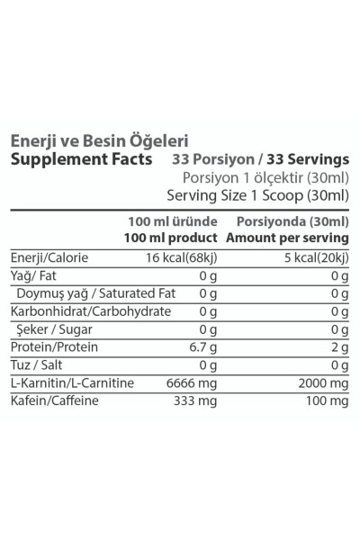 Thermo L-karnitin Suyuq 1000 ml Tarvuz Hidi - 9