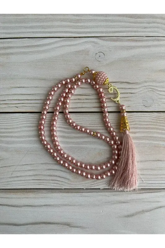 Thermo Leather Quran, Cotton Prayer Rug, Pearl Rosary, Bundle Dowry Gift Set Home Concept-PINK - 2