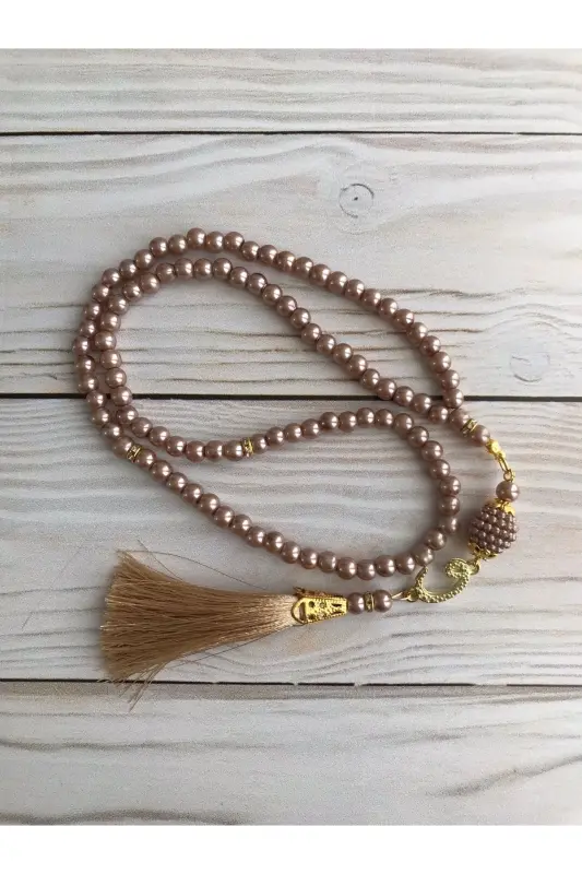 Thermo Leather Quran, Cotton Prayer Rug, Pearl Rosary, Bundle Dowry-GOLD - 2