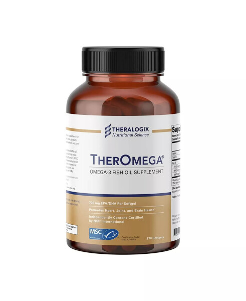 TherOmega Omega-3 Yovvoyi Alyaska Baliq Yog'i Oq - 1