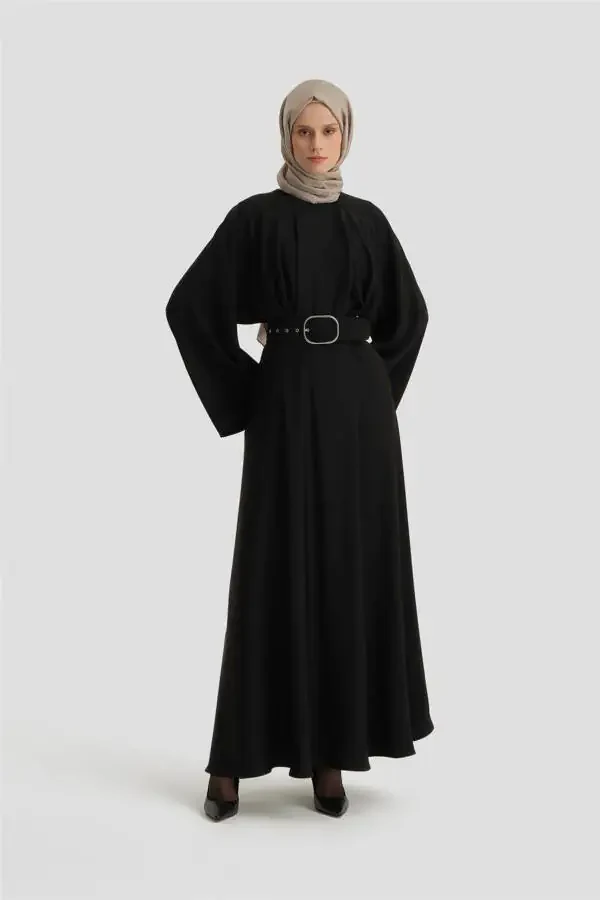 Thick Belted Dress 24k9905 Black - 1