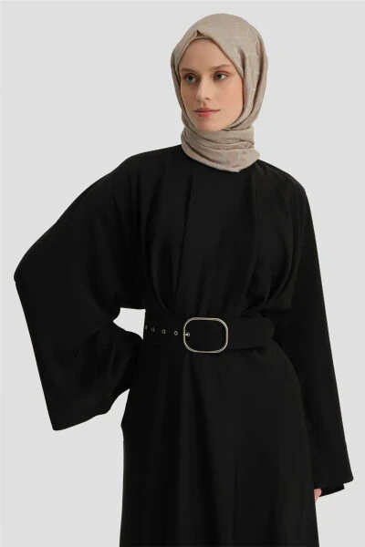 Thick Belted Dress 24k9905 Black - ARMINE (1)