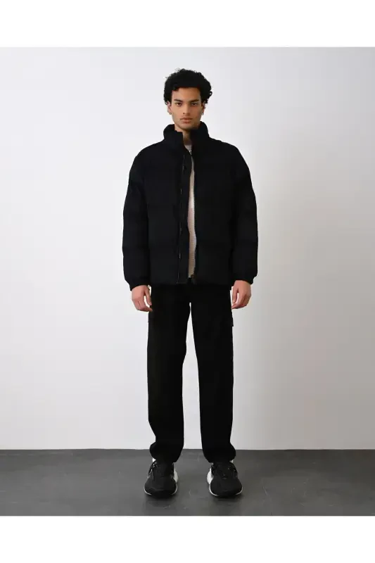 Thick Corduroy Puffer Jacket - 4
