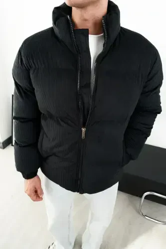 Thick Corduroy Puffer Jacket - 8