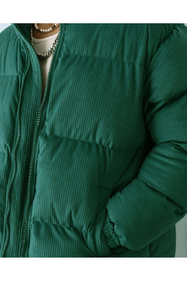 Thick Corduroy Puffy Jacket - 2