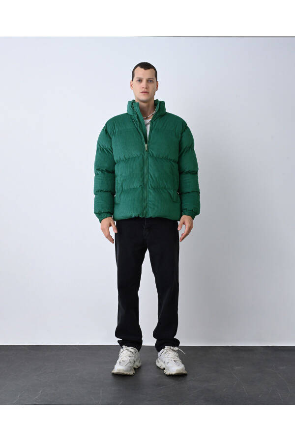 Thick Corduroy Puffy Jacket - 3