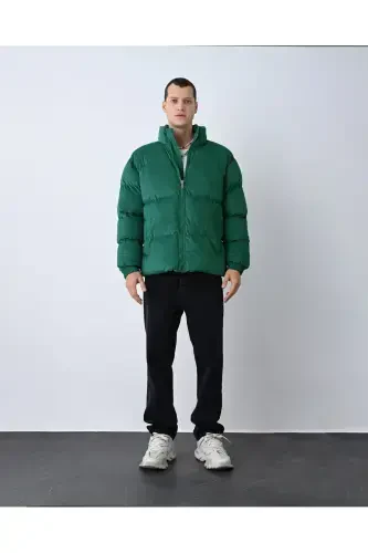 Thick Corduroy Puffy Jacket - 4