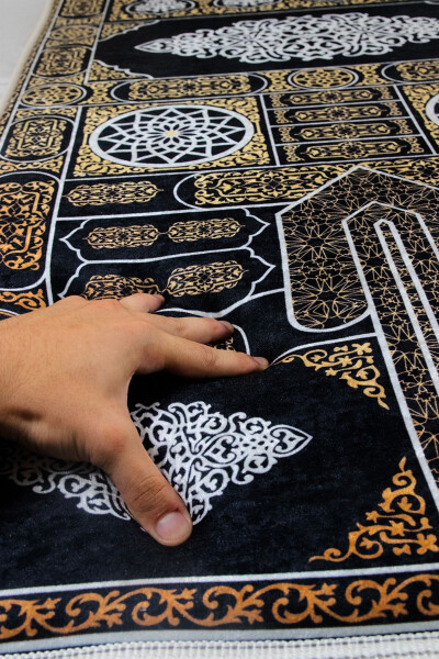 Thick Soft Sponge Prayer Rug Washable Dowry Gift Foldable (70X120CM) - 15