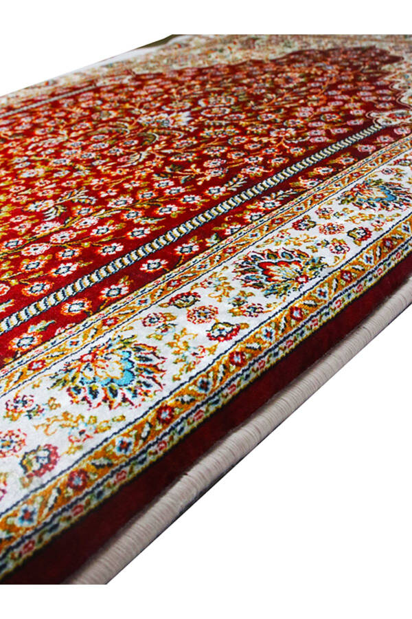 Thick Sponge Soft Prayer Rug Washable Dowry Gift Prayer Mat Red Classic (70X120CM) - 15