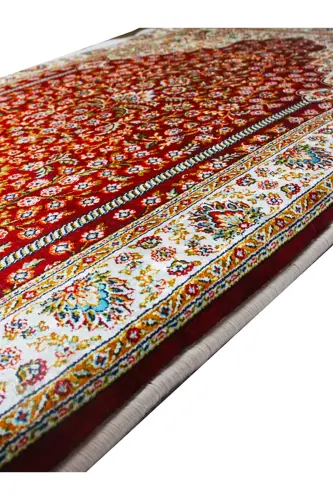 Thick Sponge Soft Prayer Rug Washable Dowry Gift Prayer Mat Red Classic (70X120CM) - 3