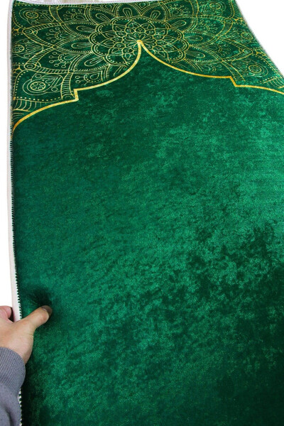 Thick Sponge Soft Washable Prayer Mat Dowry Gift Foldable (70X120CM) - 2