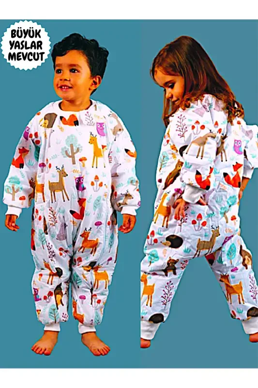 Thick Winter Sleeping Bag 2.5 Tog Girls & Boys Baby Cute Animals Sleeping Bag - 2