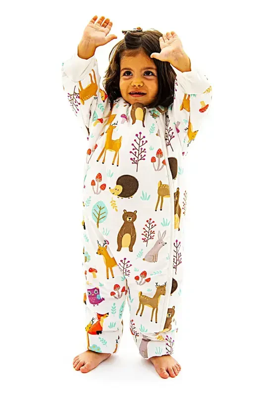 Thick Winter Sleeping Bag 2.5 Tog Girls & Boys Baby Cute Animals Sleeping Bag - 4